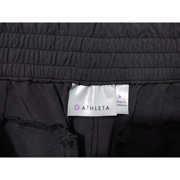 Athleta Pants Womens 6 Black Chelsea Utility Jogger Pull On Travel Stretch - Picture 7 of 9